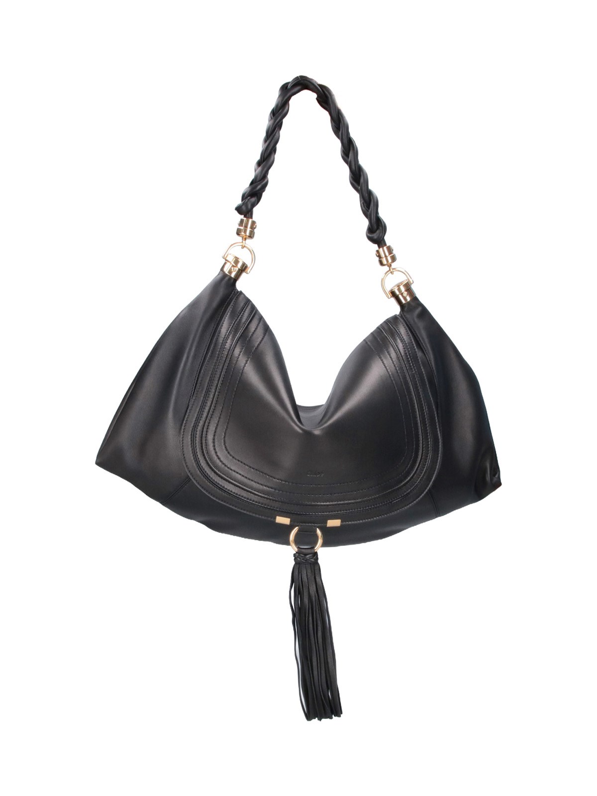 Chloé Donna Nero Borsa A Spalla “Marcie Foulard”