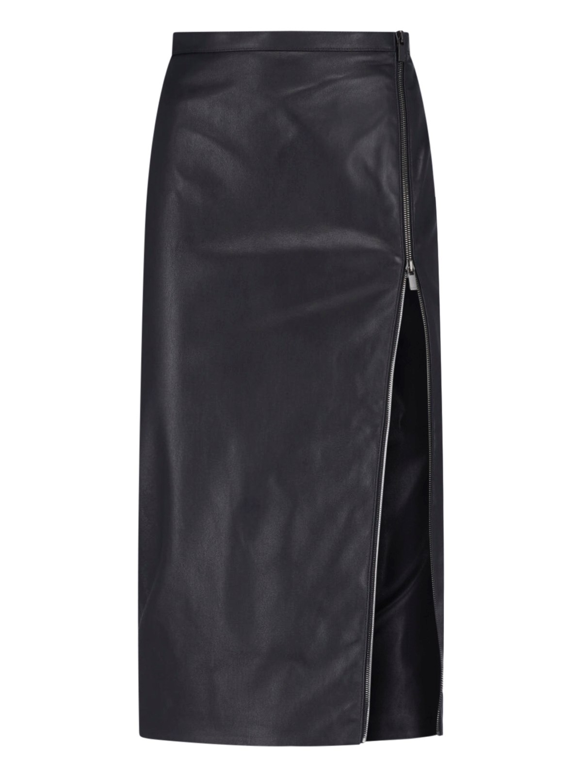 Lightweight stretch leather skirt
