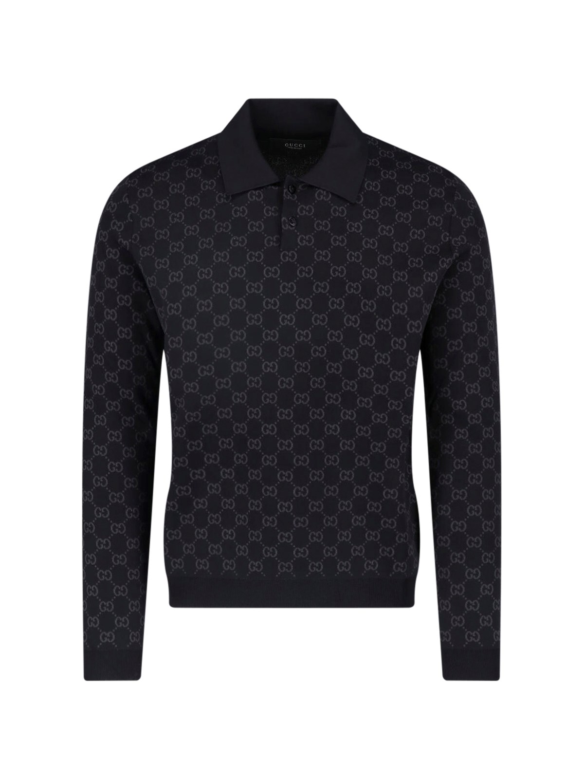 Gucci Jacquard Viscose Polo "Gg"