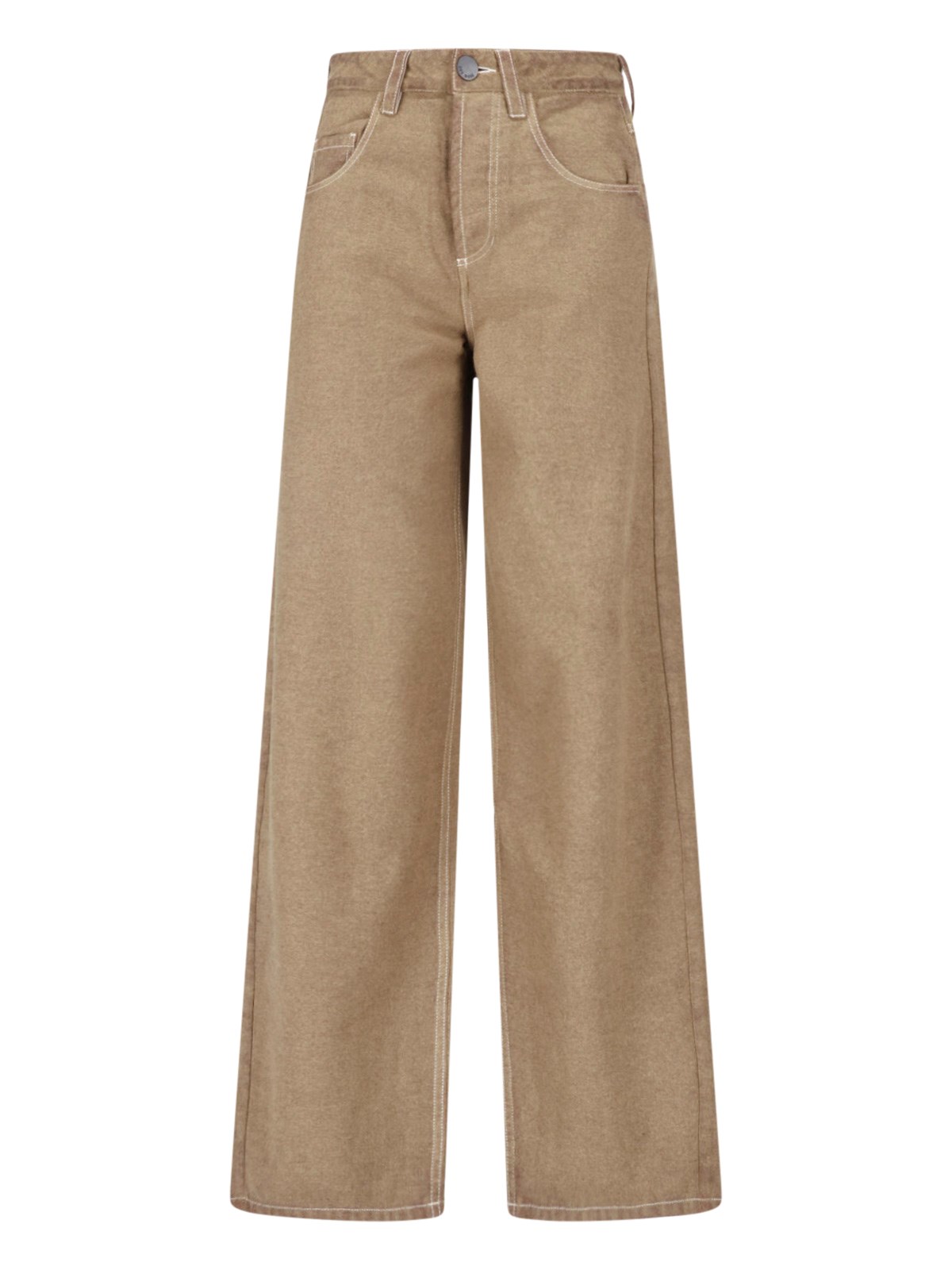 Uma Wang Pantaloni Dritti In Misto Lana