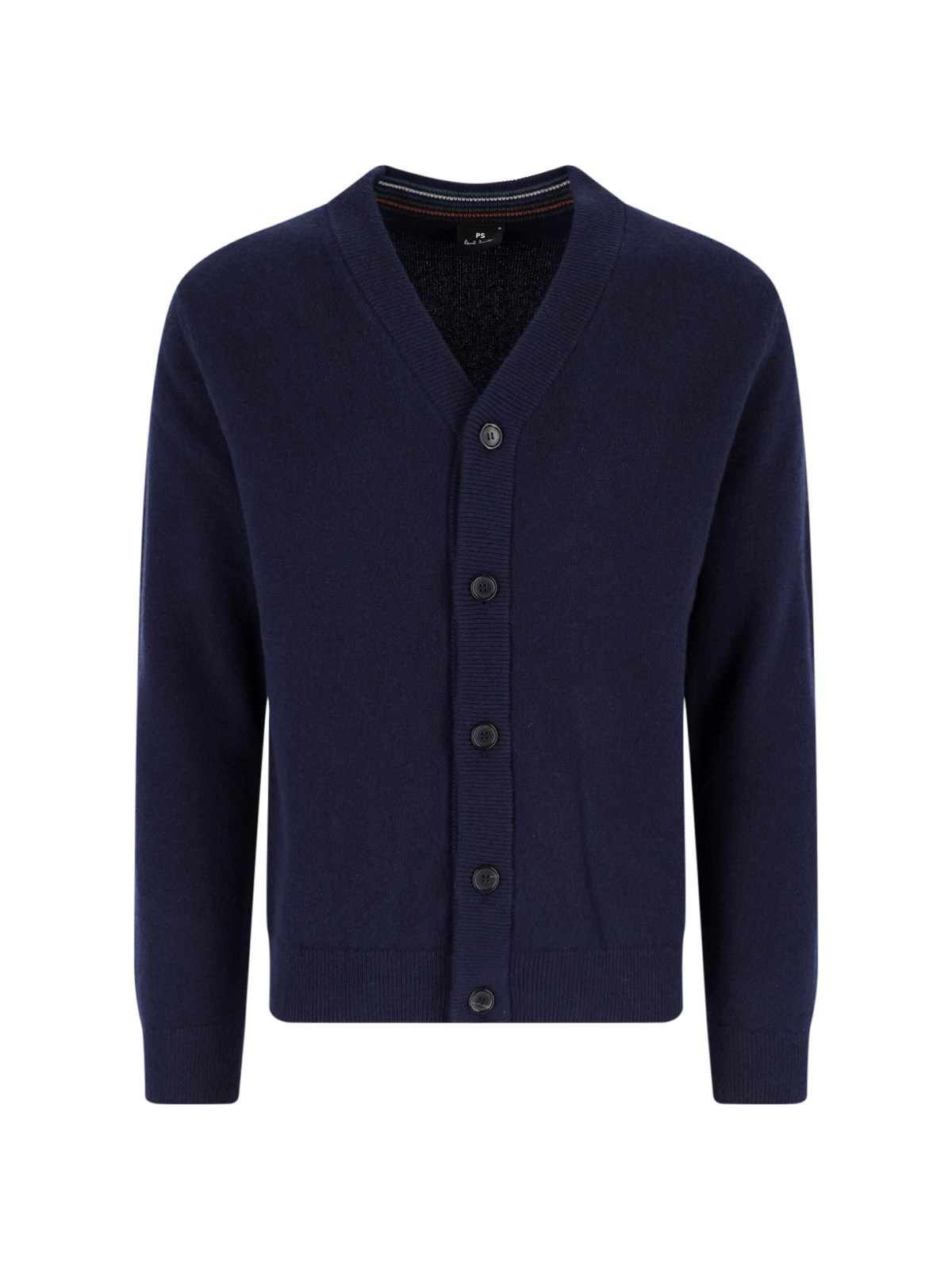 Paul Smith Men's Blue Merino Wool Cardigan