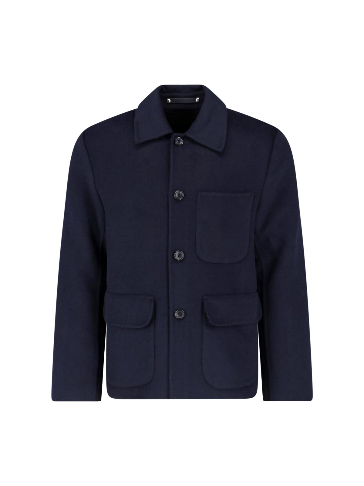 Paul Smith Men's Blue Jacket With Buttons In Wool Blend