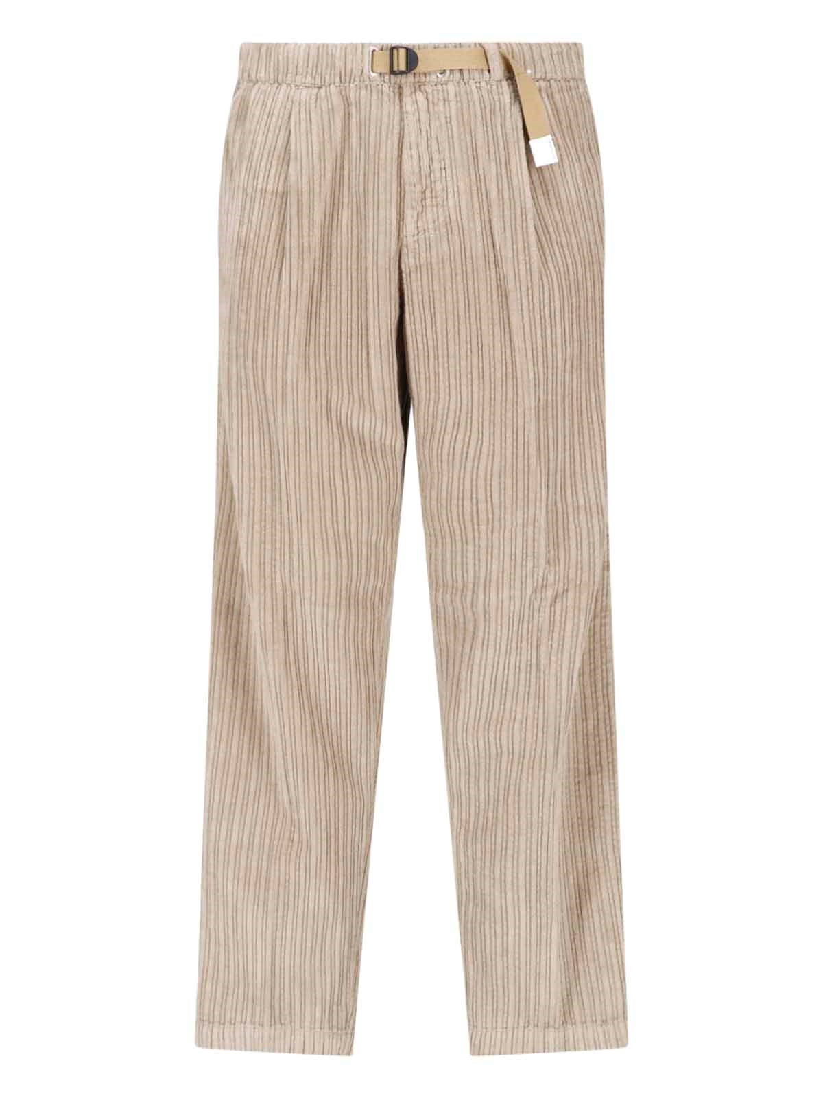 White Sand Pantaloni In Velluto A Coste