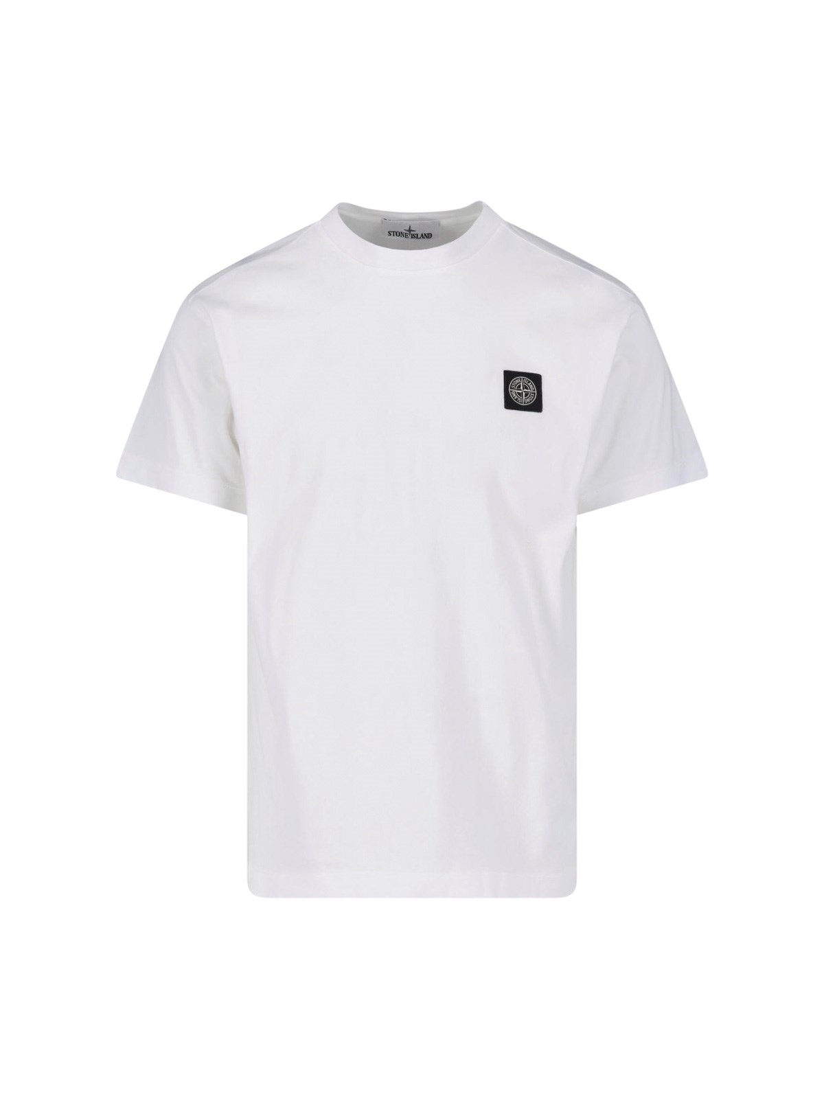 White slim-fit cotton T-shirt