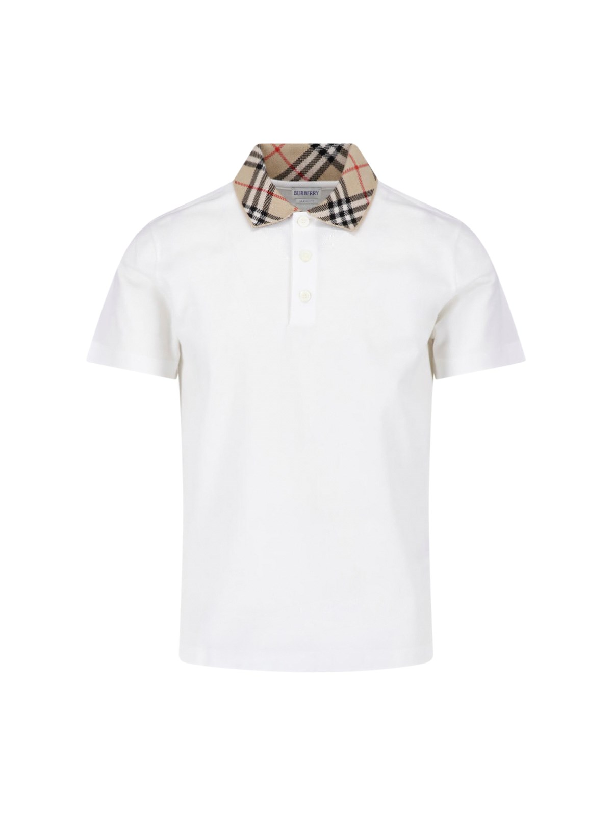 Burberry Uomo Bianco Top, Xl, New, - Immagine 4