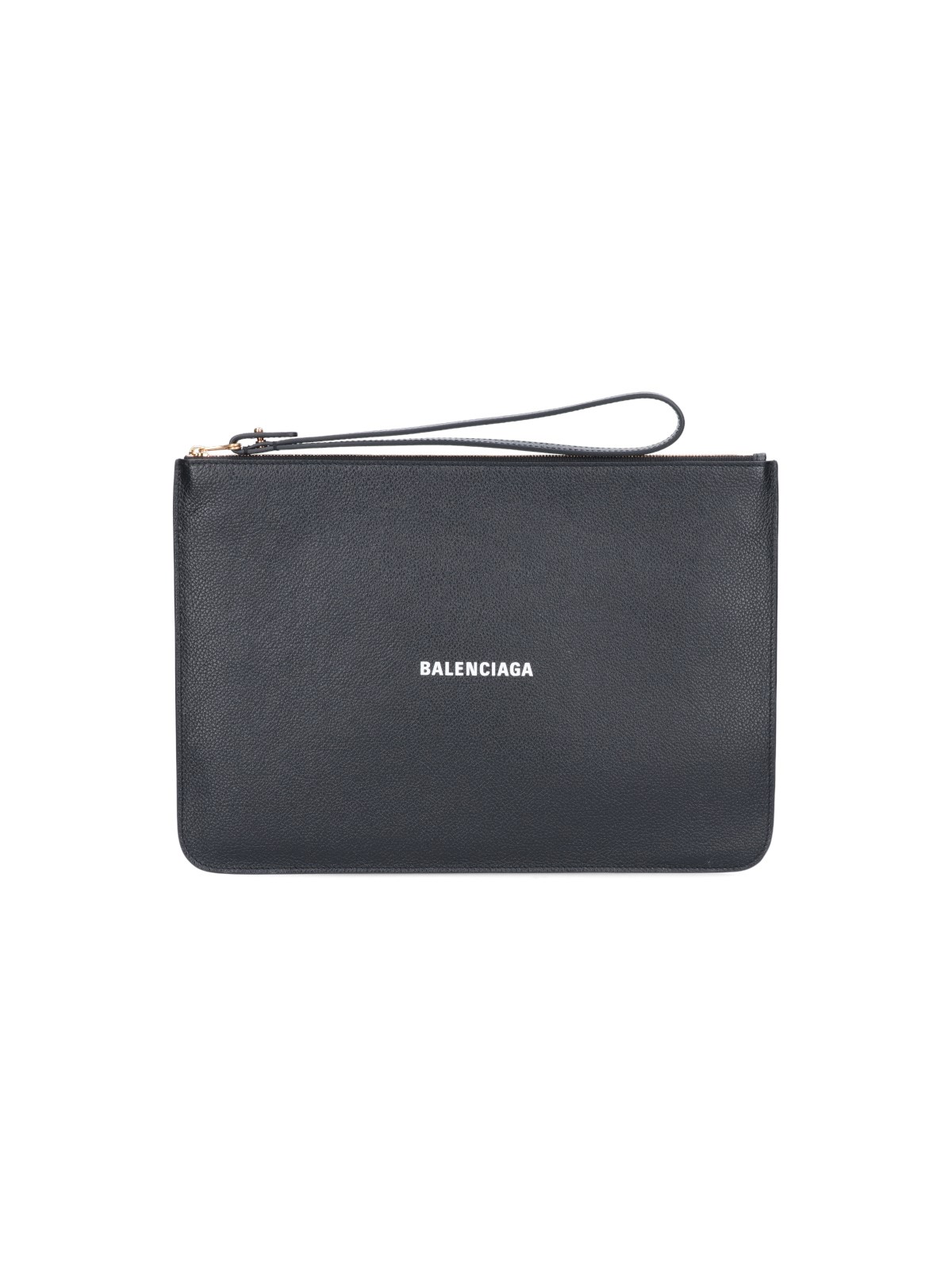 balenciaga logo pouch