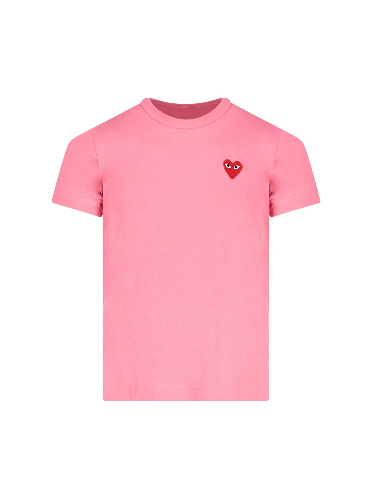 Comme Des Garçons Play Heart Motif T-shirt In Rosa