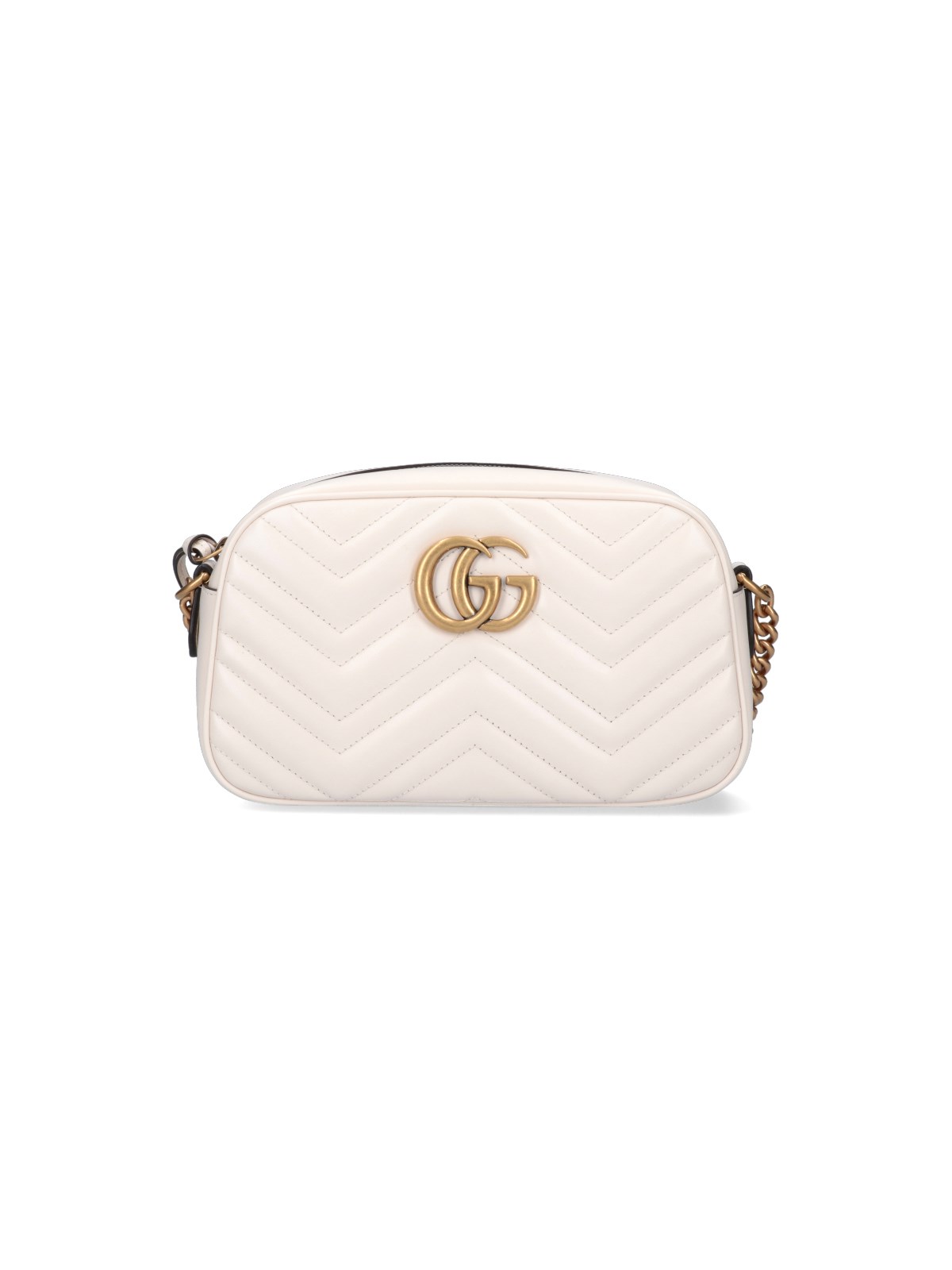 Gucci Gg Marmont Leather Camera Bag In Grey | ModeSens