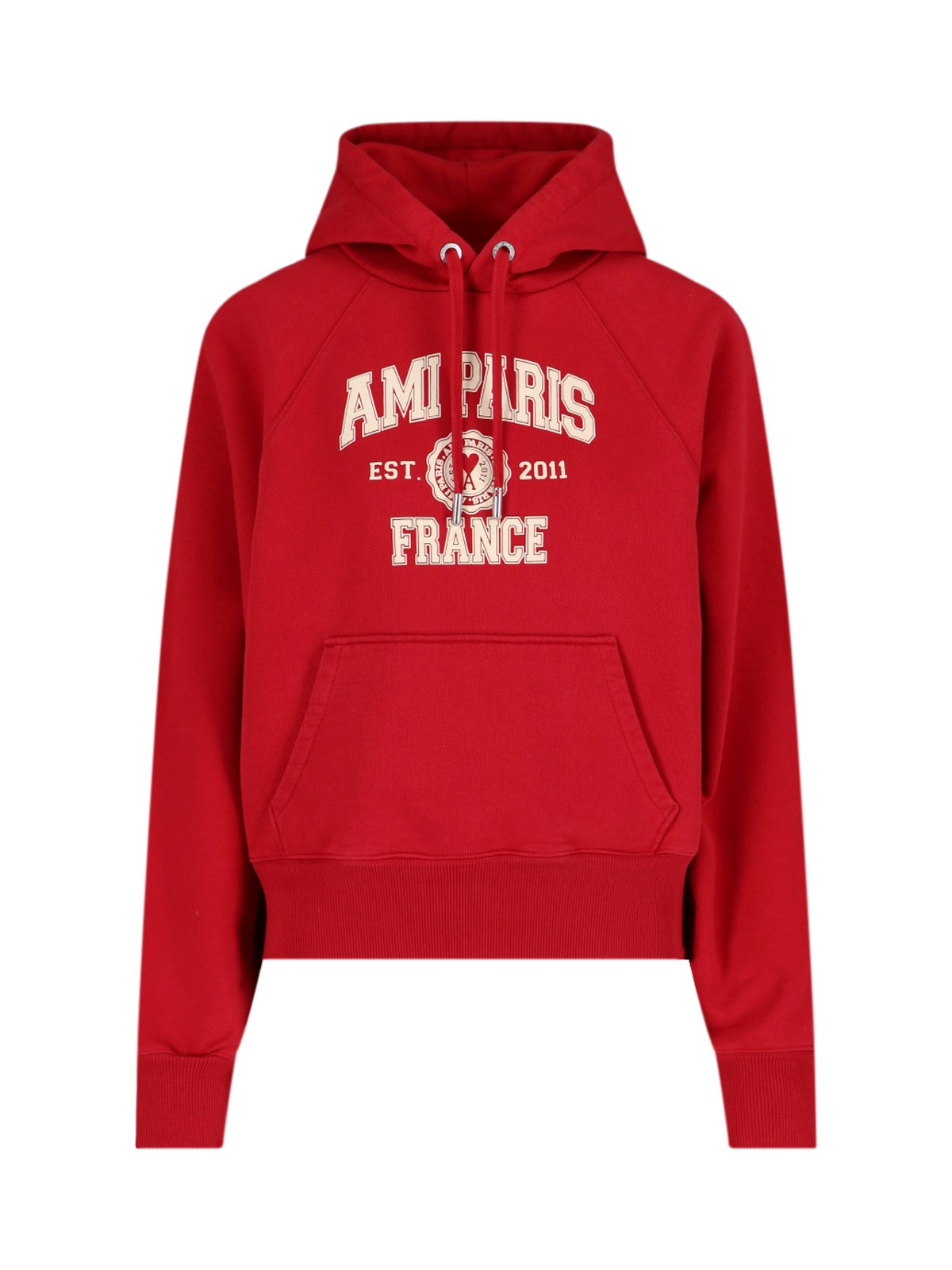 AMI ALEXANDRE MATTIUSSI LOGO HOODIE