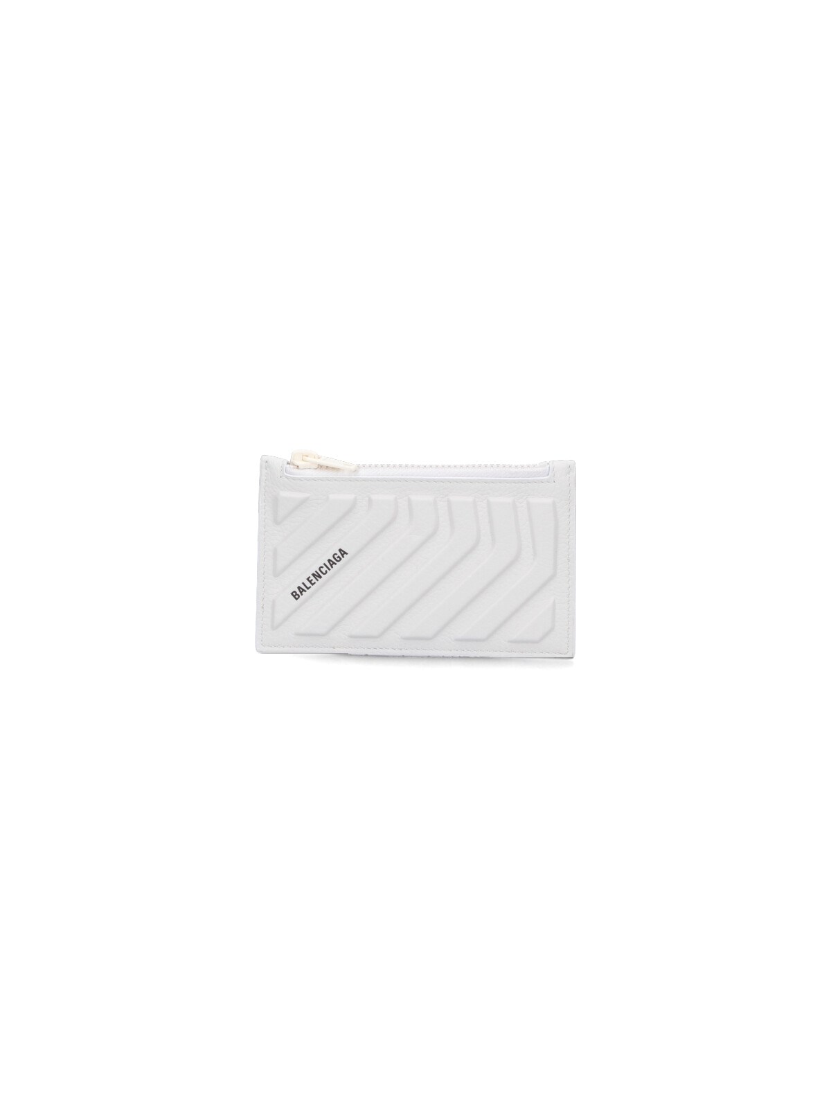 Shop Balenciaga Long Card Holder "car" In White