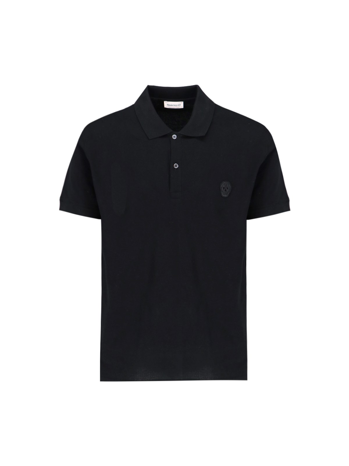 Shop Alexander Mcqueen Logo Polo Shirt In Black  