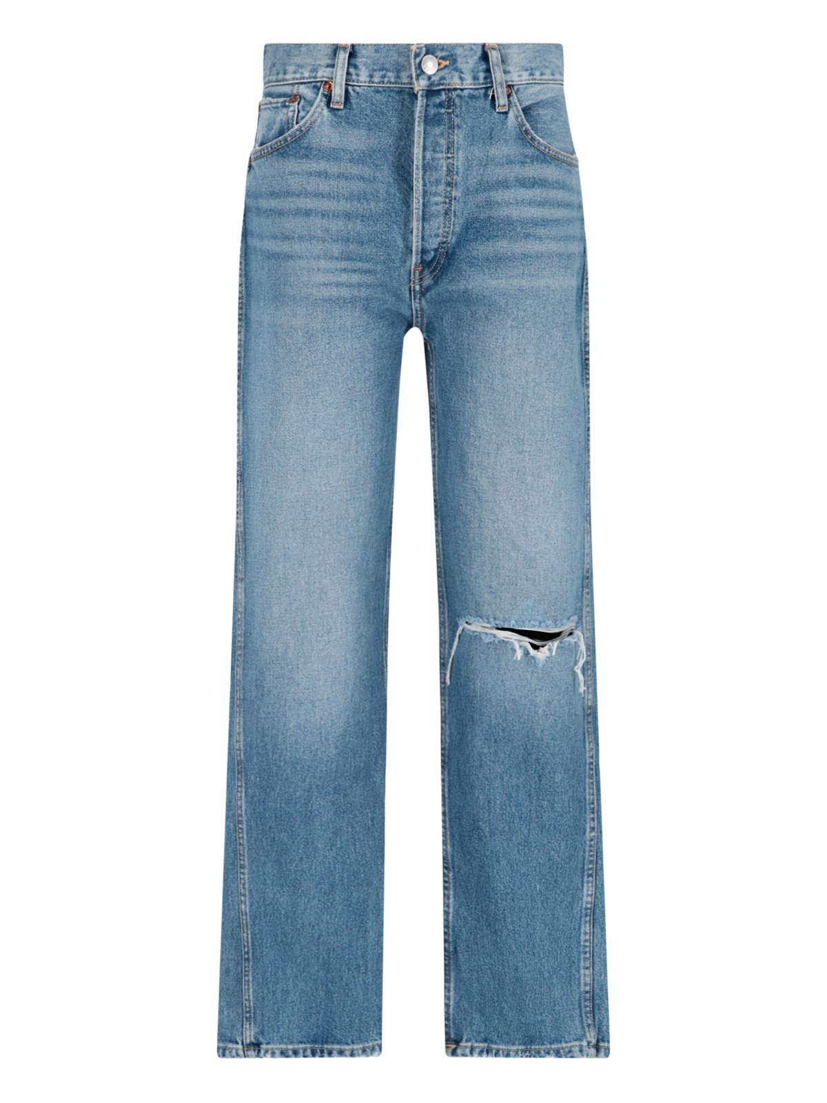 Shop Re/done '90s High Rise' Jeans In Azzurro
