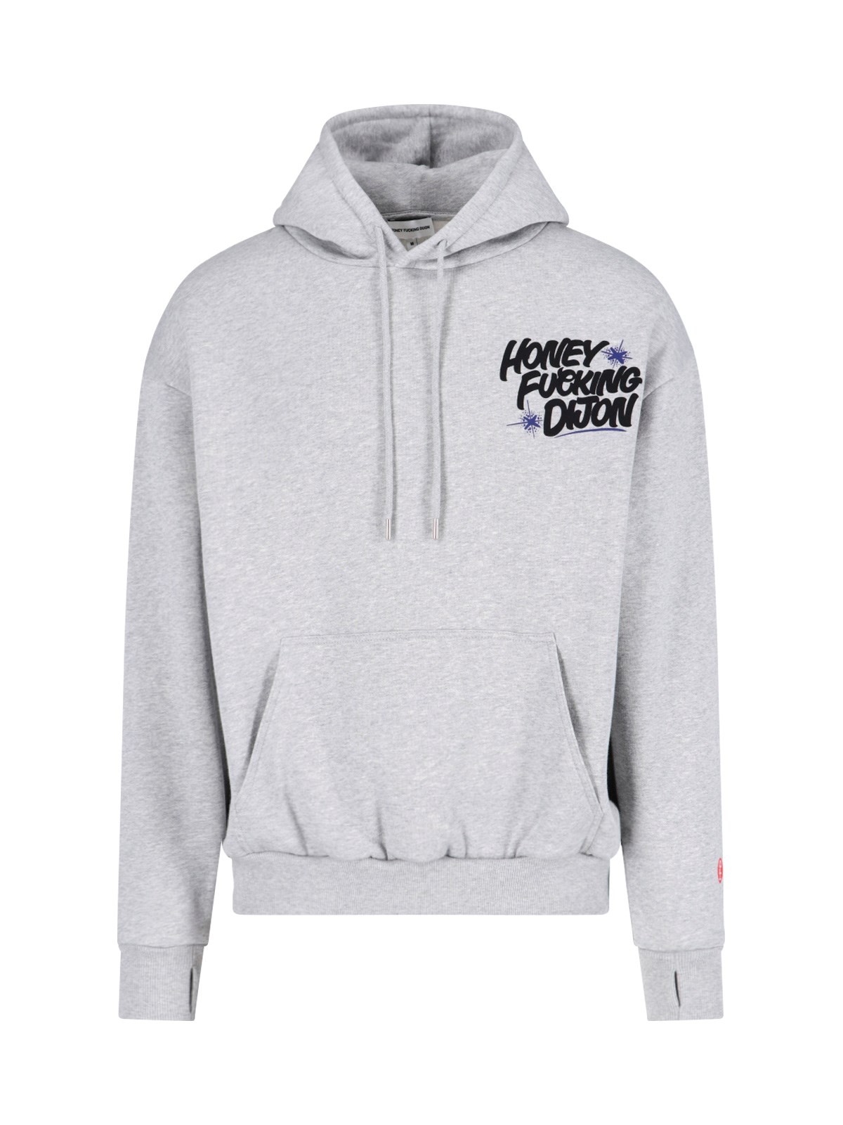 Honey Fucking Dijon Logo Print Sweatshirt In Grigio