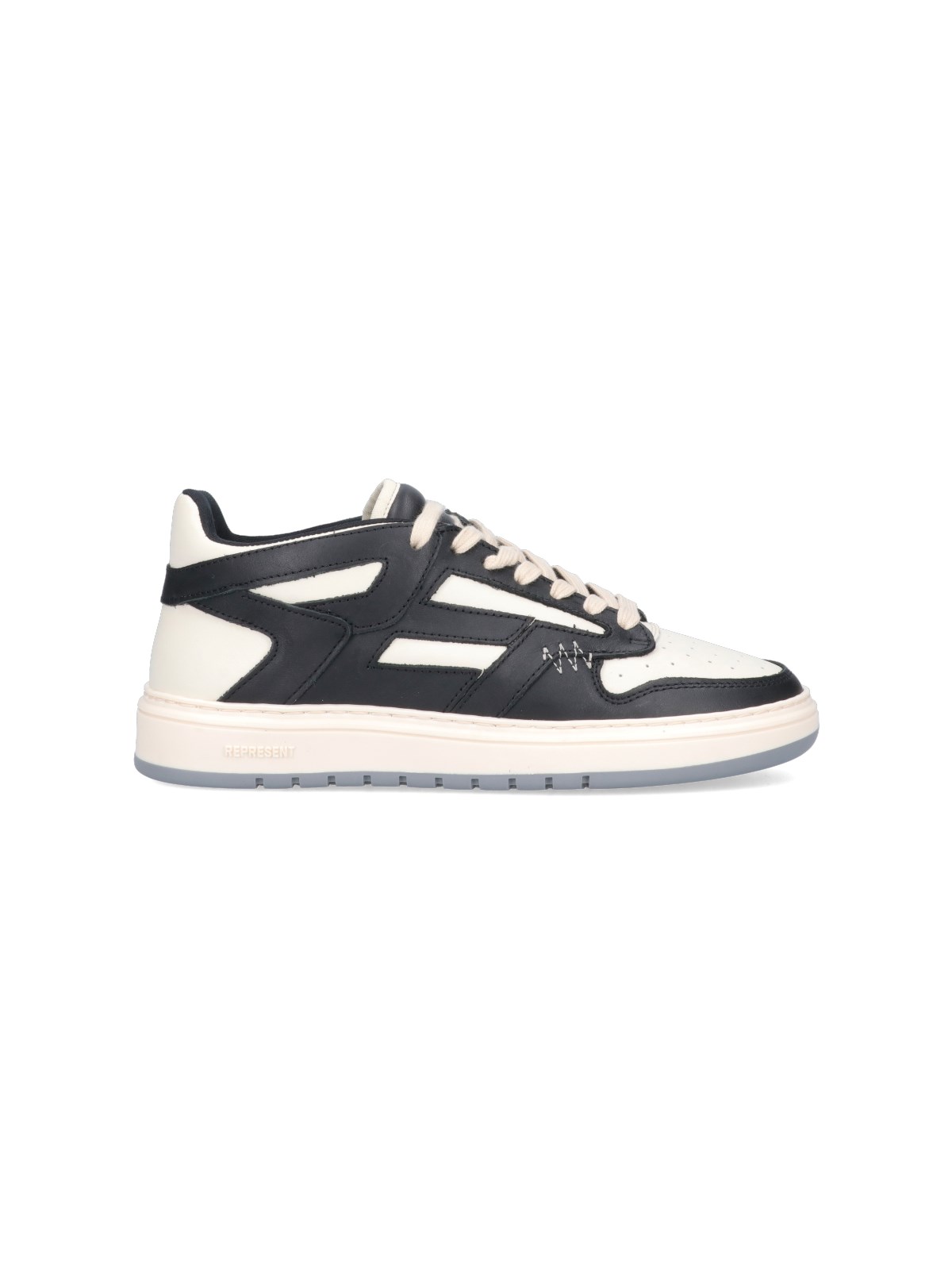 Represent Low Top Sneakers Featuring Contrast Panels In Bianco