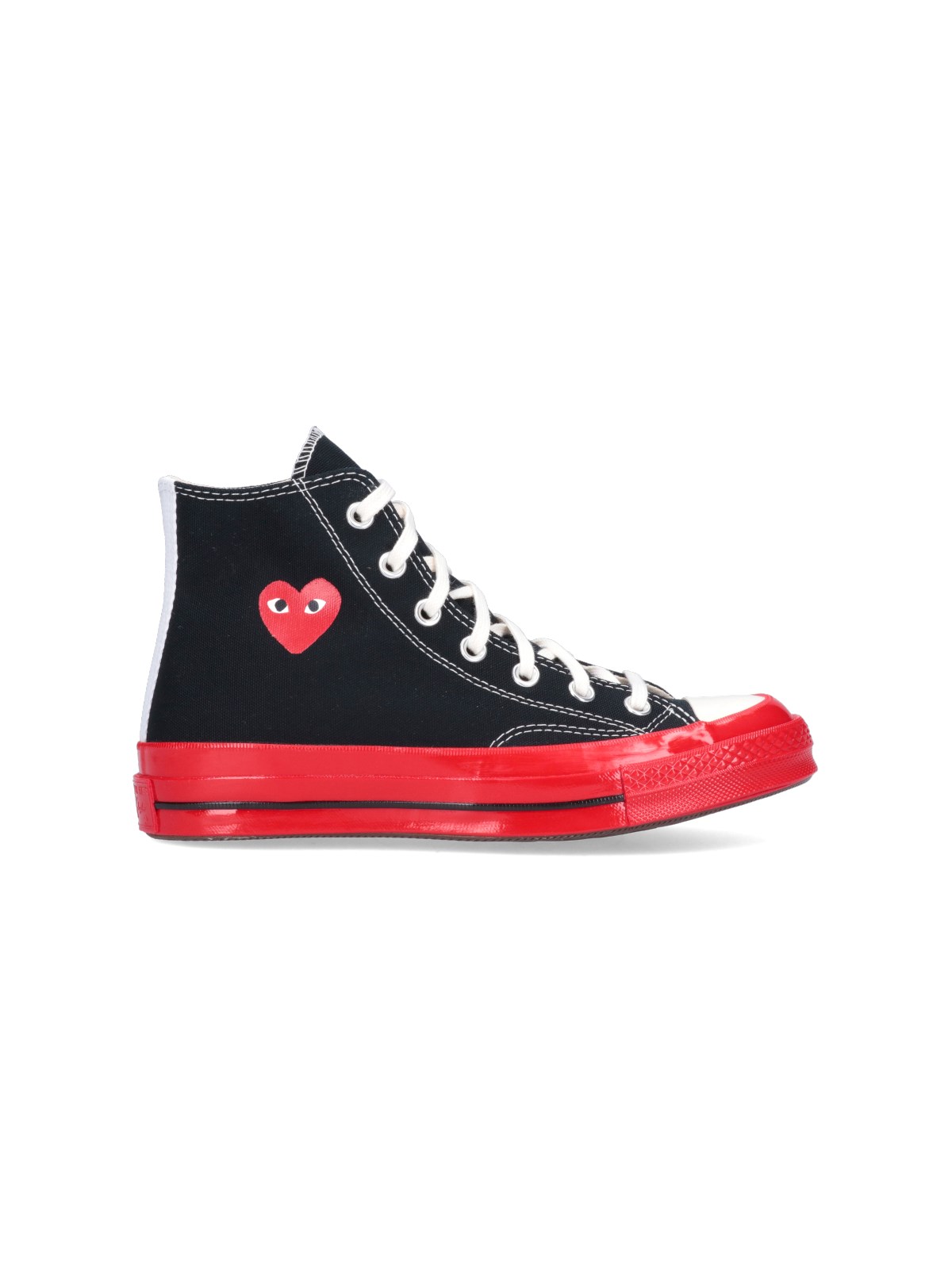 Shop Comme Des Garçons Play X Converse 'chuck 70' High Top Sneakers In Nero
