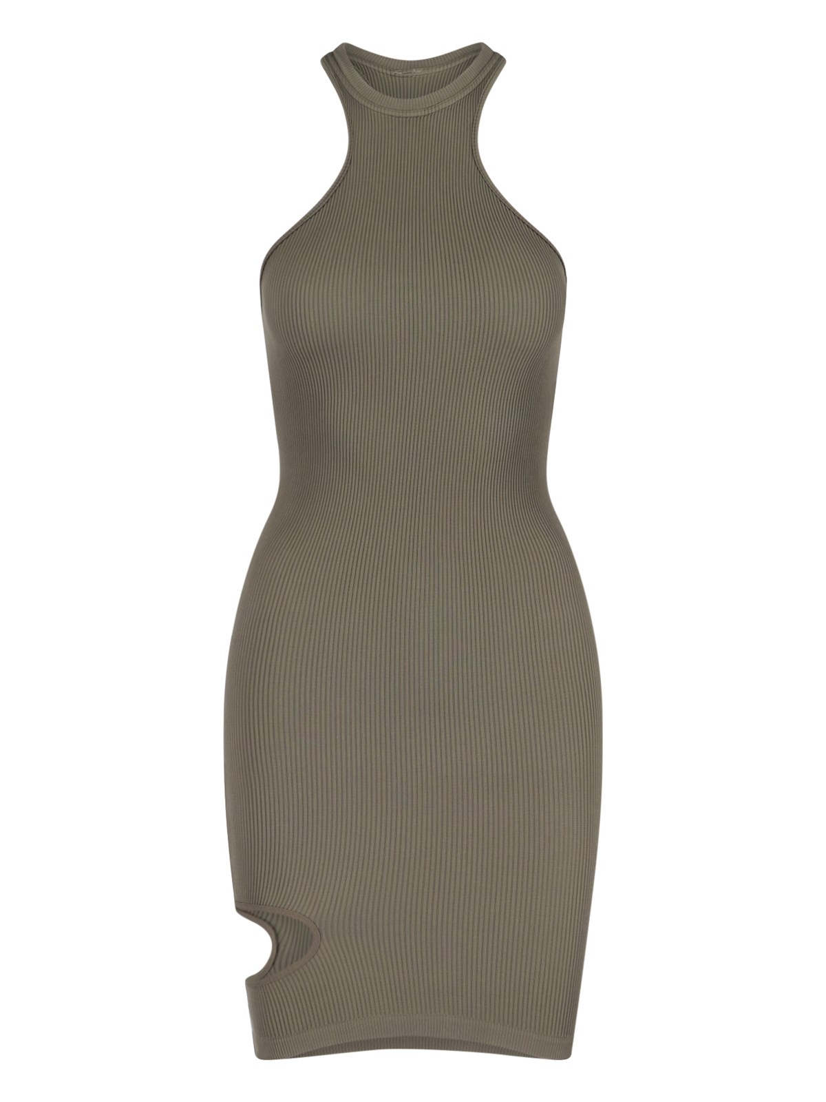 Shop Andreädamo Cut-out Detail Dress In Green