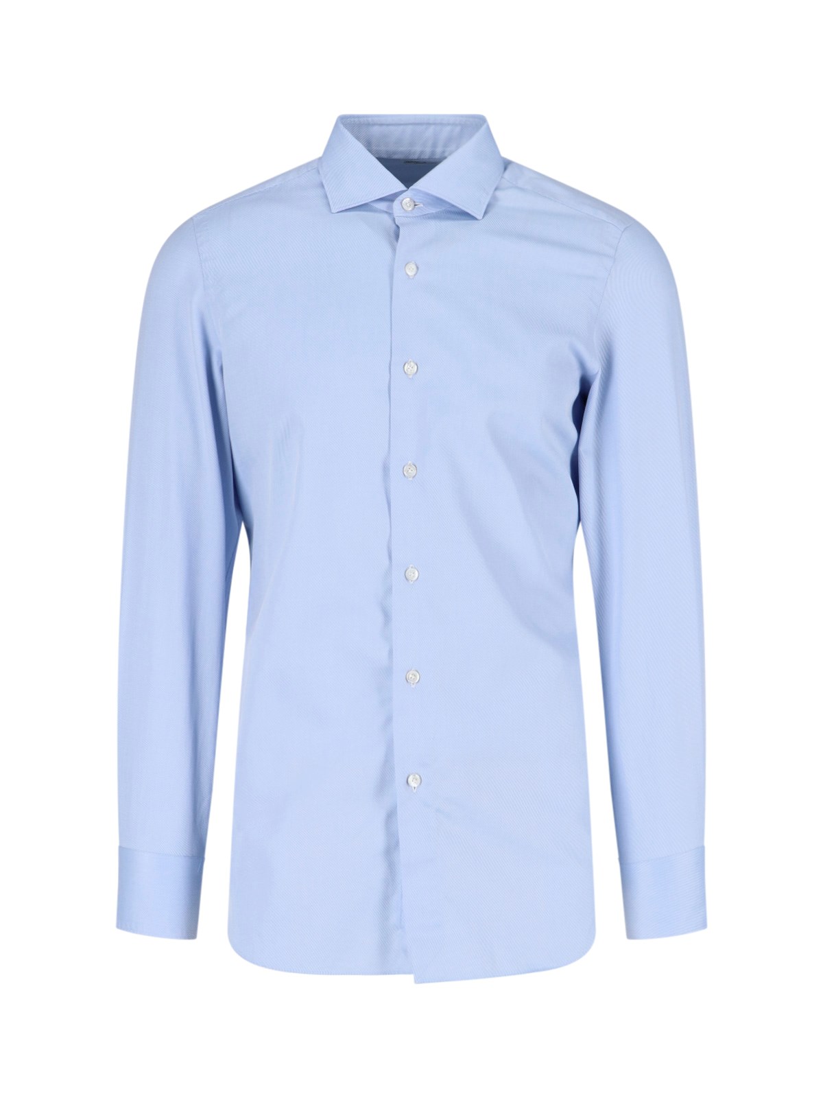 Shop Finamore "napoli" Shirt In Azzurro