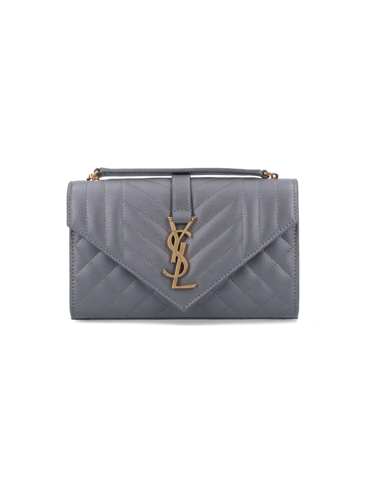 Saint Laurent ‘envelope Cassandre' Crossbody Bag In Grigio ModeSens