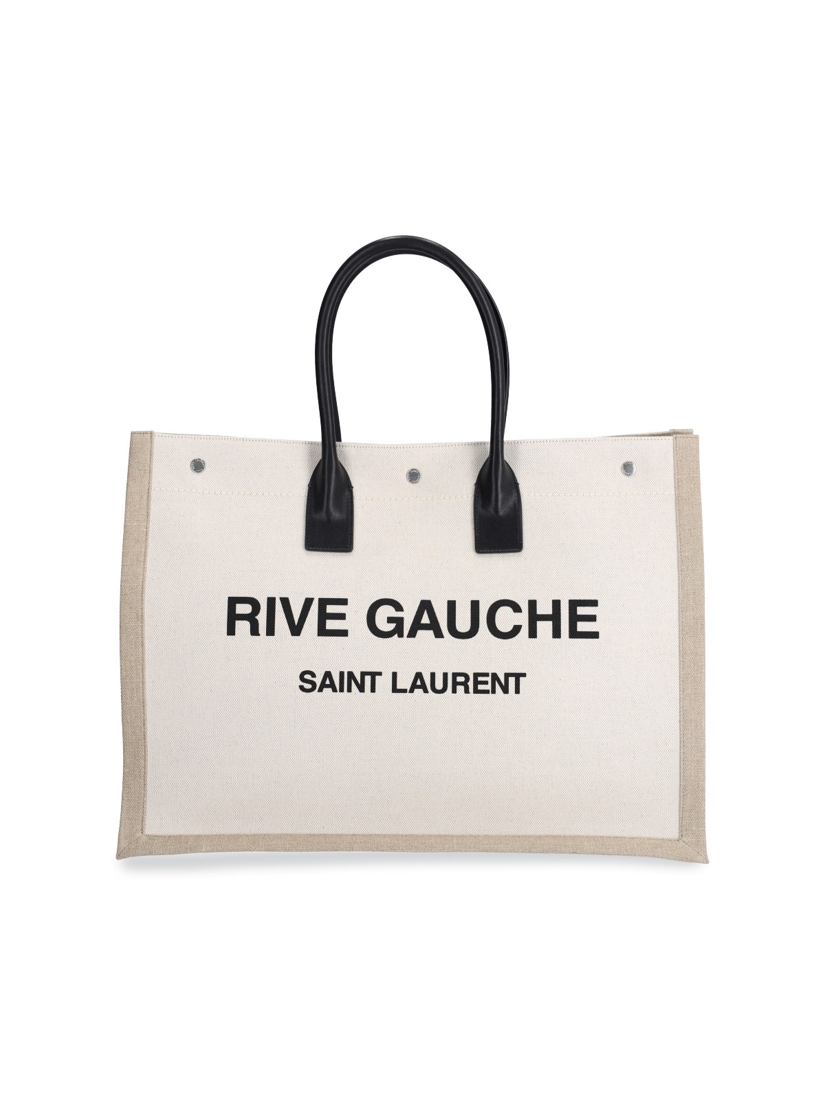 Shop Saint Laurent ‘rive Gauche' Tote Bag In Crema