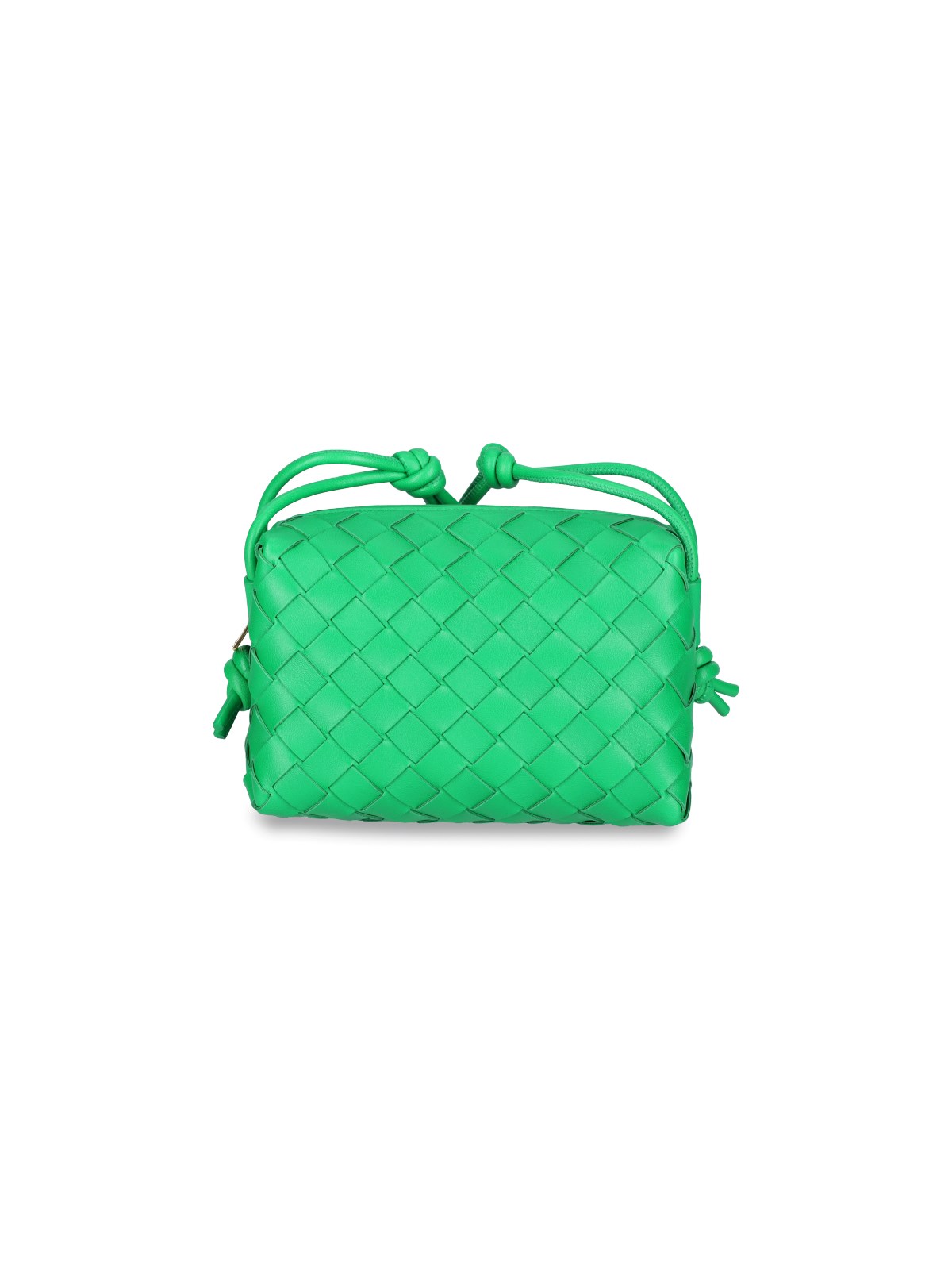 Bottega Veneta Weaved Mini Bag In Verde