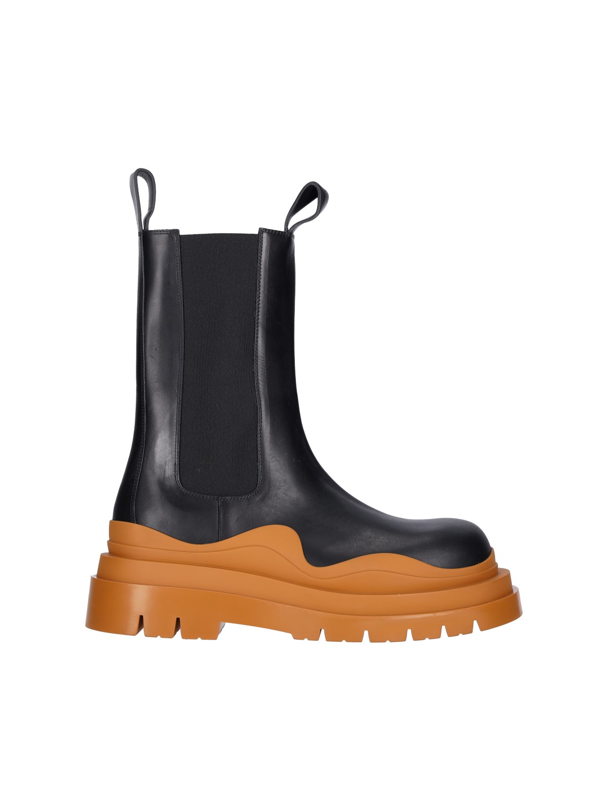 Shop Bottega Veneta "chelsea Tire" Boots In Nero