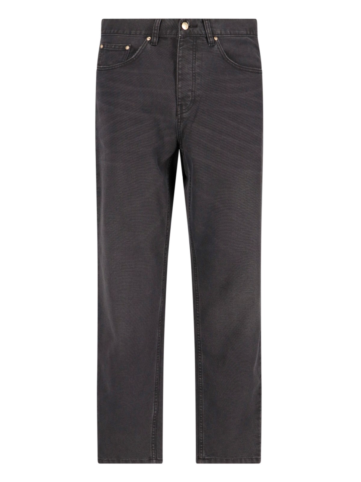 Carhartt Newel Corduroy Trousers In Nero