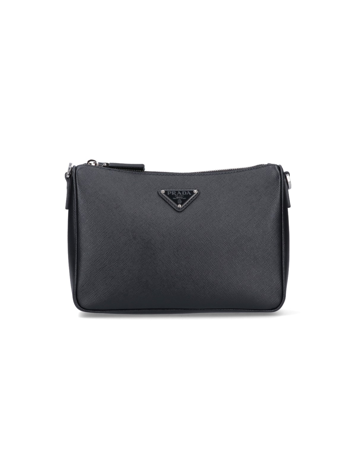 Prada Saffiano Men's Clutch Bag, Black (nero), ModeSens
